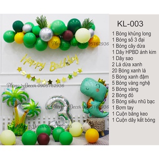 Set bóng sinh nhật chủ đề Khủng Long