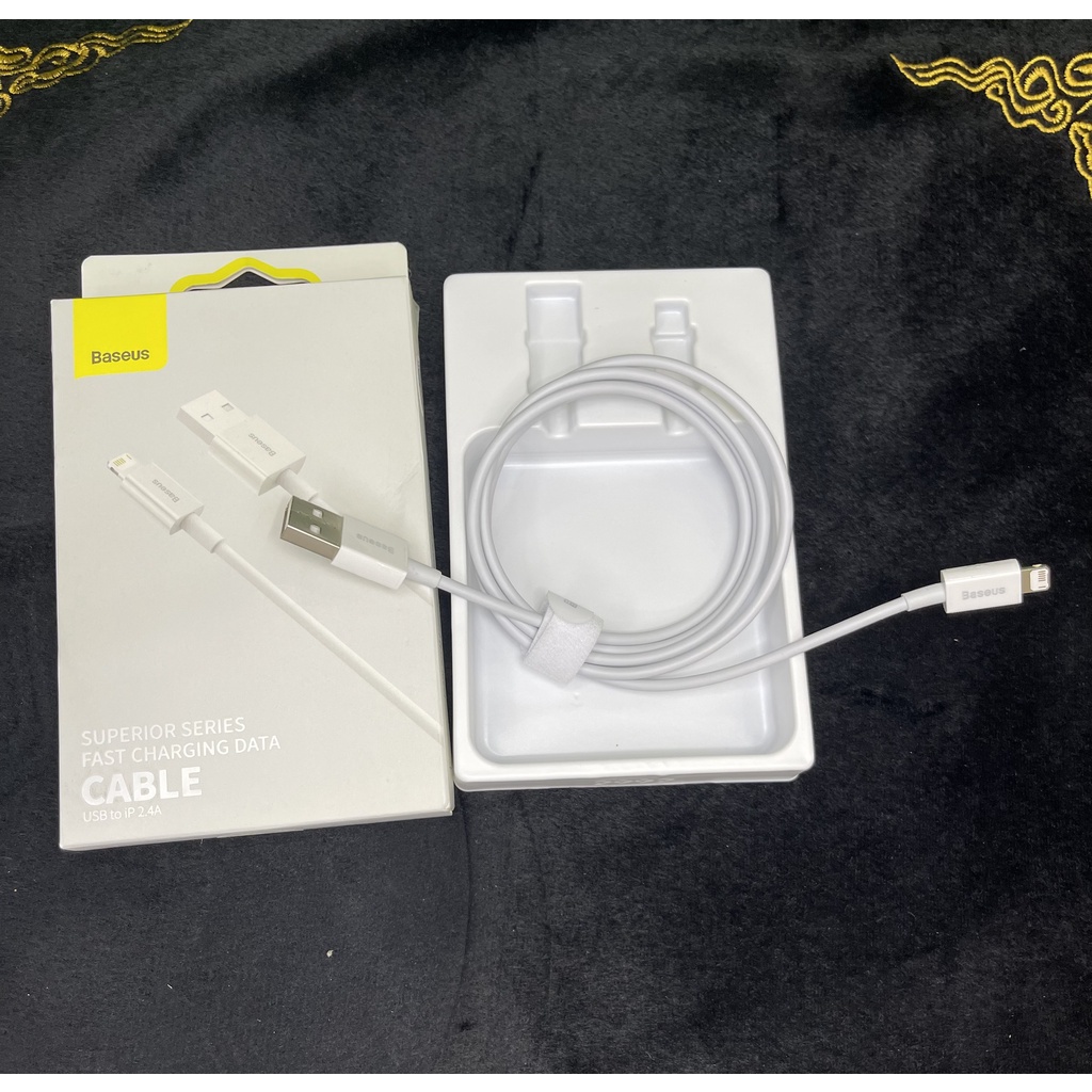 Cáp Sạc IP Baseus Cafule Series Metal Data Cable USB to IP 2.4A- Thiết Kế Nhỏ Gọn, Tiện Lợi Cho Người Sử Dụng.