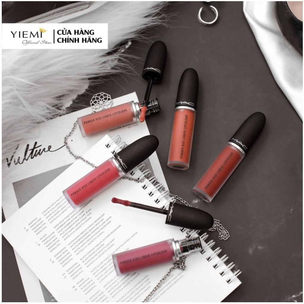 Son MAC POWDER KISS LIQUID LIPCOLOUR.  BAO CHECK CODE CHECK MÃ, BILL ĐẦY ĐỦ 👄