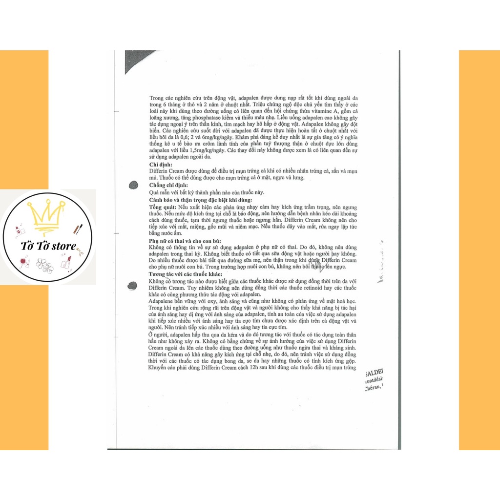 DIFFERIN CREAM CHÍNH HÃNG NỘI ĐỊA PHÁP [CÓ ẢNH THẬT] | BigBuy360 - bigbuy360.vn