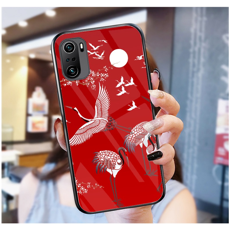 Ốp Lưng Xiaomi Poco F3 / Redmi K40 / K40 Pro, K40 Gaming mặt kính cường lực cao cấp