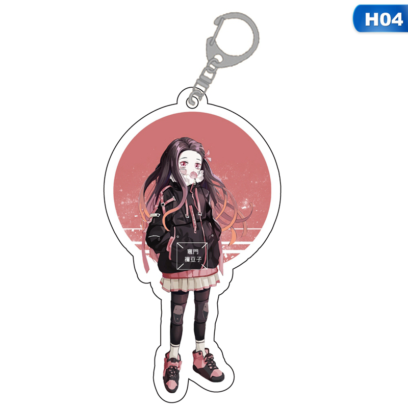 Móc khóa acrylic họa tiết nhân vật trong Demon Slayer: Kimetsu no Yaiba