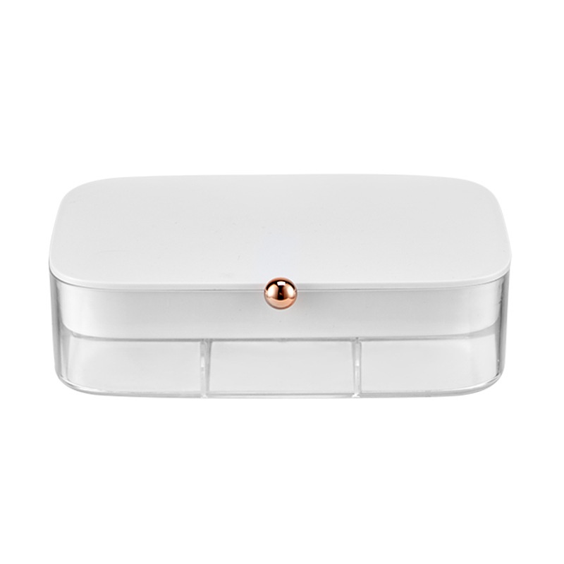 Hộp Đựng Trang Sức Hai Tầng Cỡ Lớn Chống Bụi Tiện Dụng