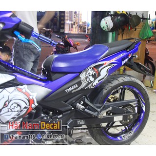 Tem Trùm Exciter 150 Xanh Trắng Pulldog