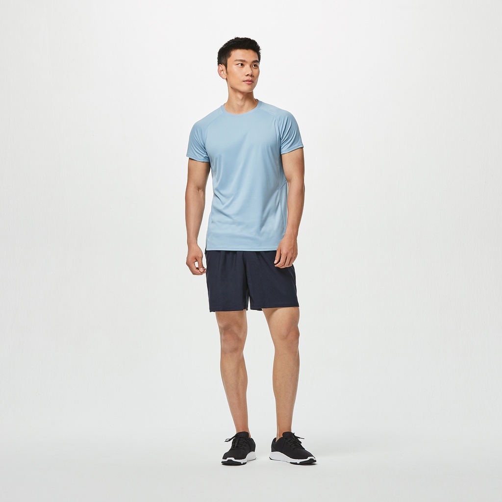 Quần short thể thao nam DOMYOS FST100 có túi - Xanh navy