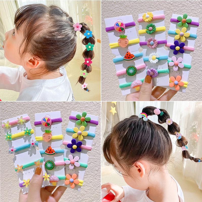 Dây Cột Tóc Hoạt Hình Dễ Thương Cho Bé Gái