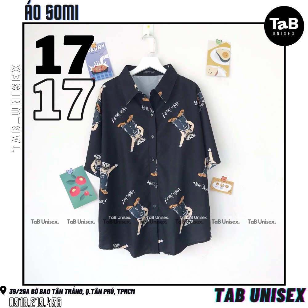 Áo Sơ mi unisex họa tiết form Rộng (nhiều mẫu) - TAB UNISEX