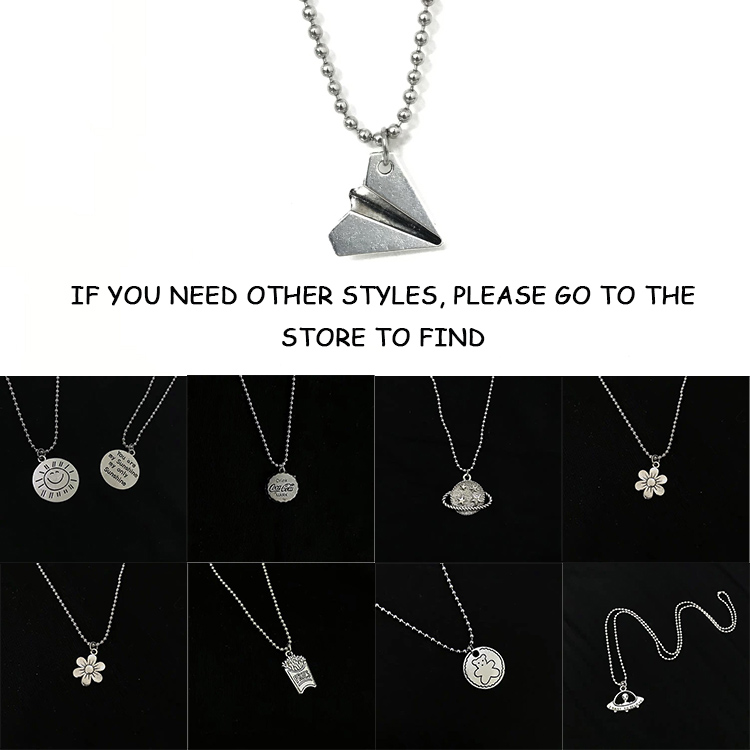 Dây chuyền bằng kim loại màu bạc phong cách hip hop cho nữ | BigBuy360 - bigbuy360.vn