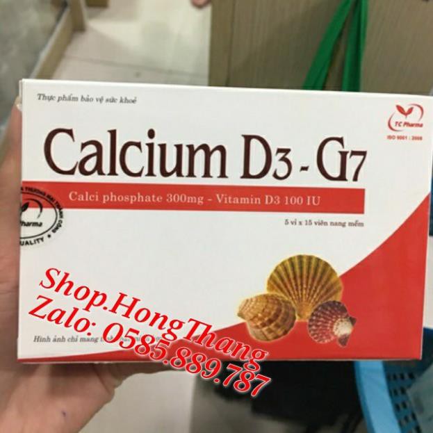 Calcium D3 - G7 bổ sung canxi, sắt, kẽm, mazê cho mẹ bầu, cung cấp vitamin cho cơ thể