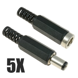 Bộ 5 Đầu Nối DC5521 2.1mm * 5.5mm Male + Female