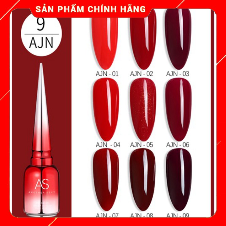 ( giá sỉ ) Sơn Gel AS chai đỏ mẫu mới Mã AJN ( Cam Kết Chính Hãng _ chọn màu tự do hơn 2000 màu) ( Rẻ vô địch )