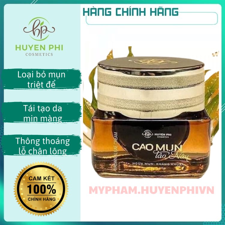 Cao Mụn Tảo Nâu Huyền Phi - Loại Bỏ Mụn Hoàn Toàn, Tái Tạo Da Mịn Màng Căng Bóng SACUCO