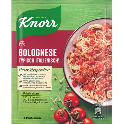 GIA VỊ MỲ Ý KNORR Bolognese SỐT BÒ BĂM TRUYỀN THỐNG -  ĐỨC