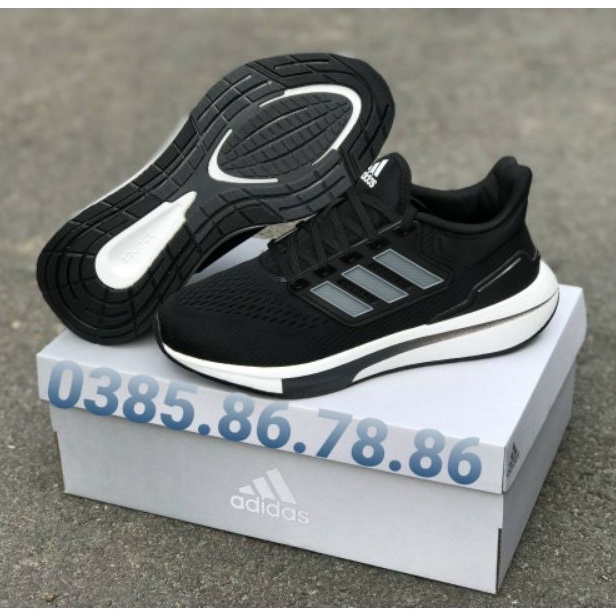 Giày adidas EQ21 Runing Black/White NAM (M) 2021 [Authentic - Chính Hãng - FullBox]