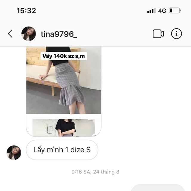 Váy sz S 140k