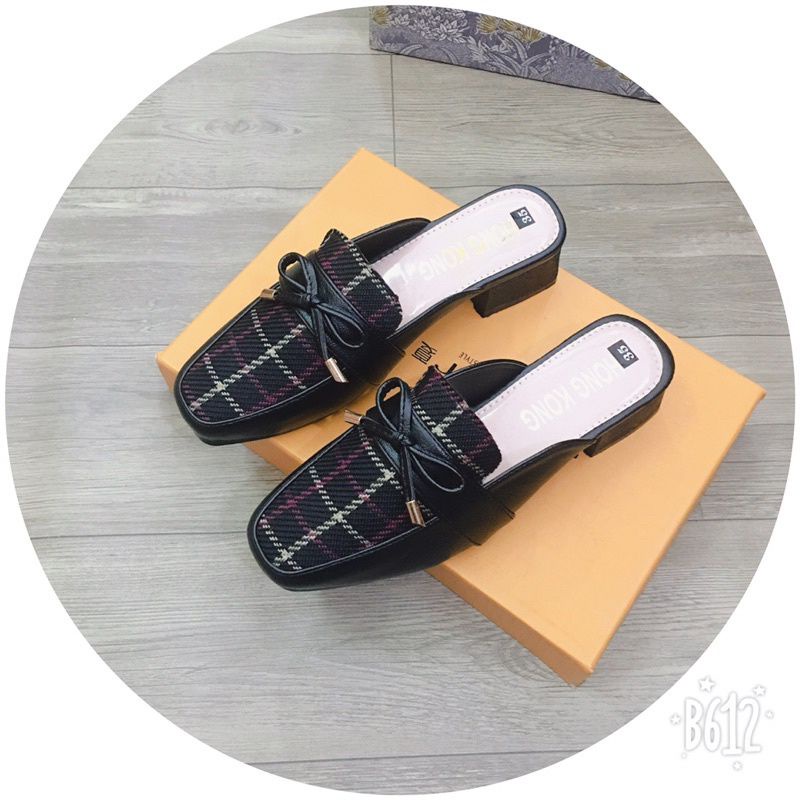 giầy sục gót 3 p phối nơ siêu đẹp siêu êm ( chuẩn hình) | BigBuy360 - bigbuy360.vn