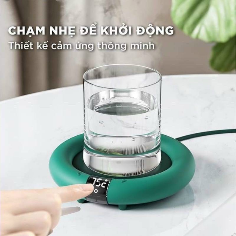 Quà tặng đặc biệt Đế làm nóng đồ uống cao cấp thông minh Flyco P4 nhập khẩu chính hãng bảo hành 12 tháng grb