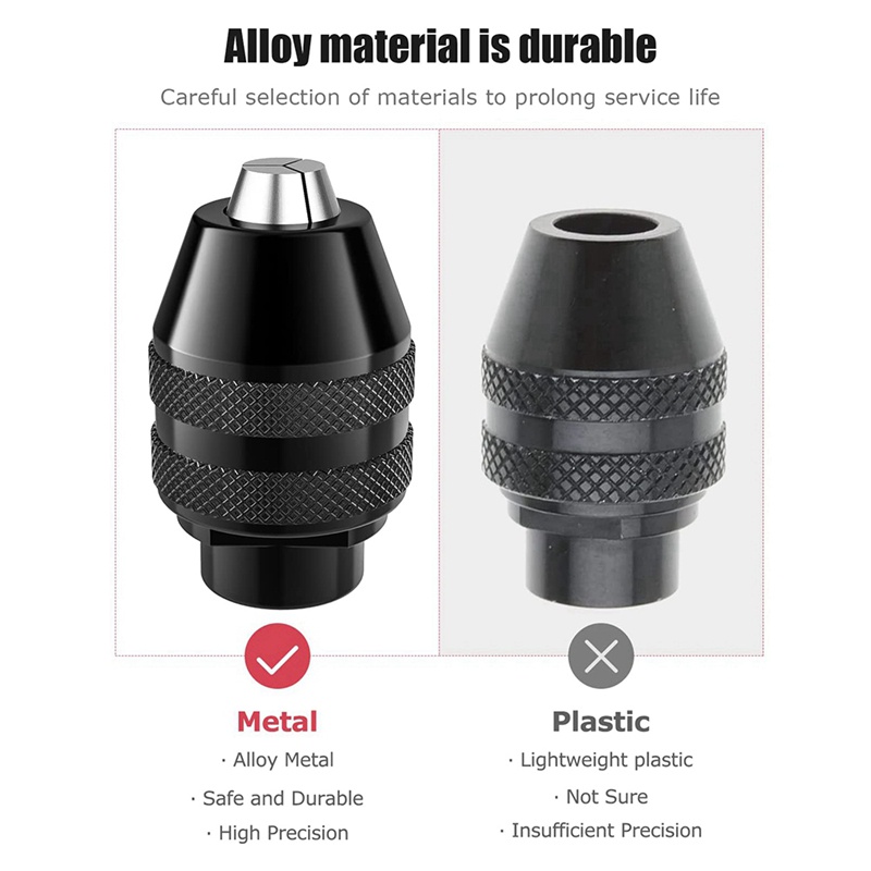 Bộ Ngàm Kẹp Mũi Khoan Dremel 1 / 32inch Sang 1 / 8inch Thay Thế 4486