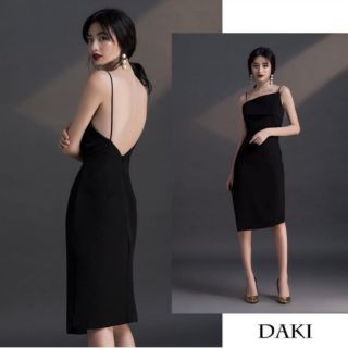(Suclothing) Đầm body hai dây hở lưng - đầm thiết kế đi tiệc cao cấp daki dress