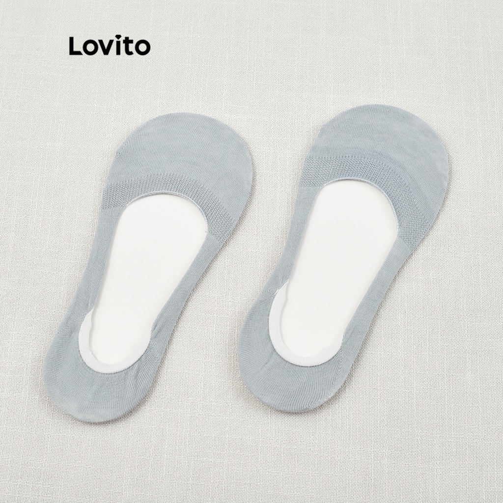 Lovito Bộ vớ vô hình trơn thường L26AD157 (Bộ 4 cặp)