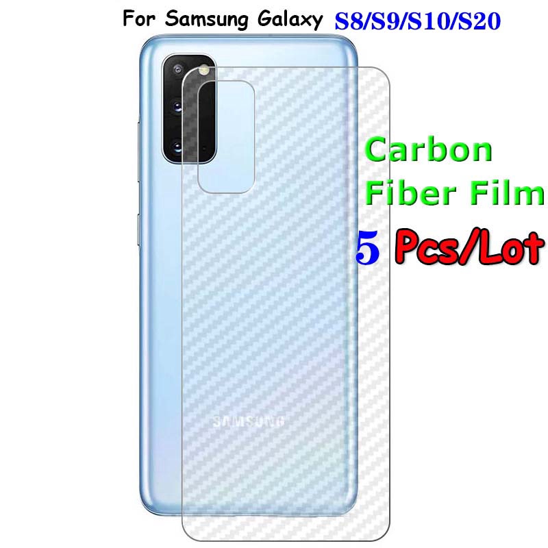 (Mua 1 Tặng 4 Tặng) Miếng Dán Màn Hình Sợi Carbon 3d Cho Samsung S20 Ultra Fe S10 S9 S8 5g Lite Plus