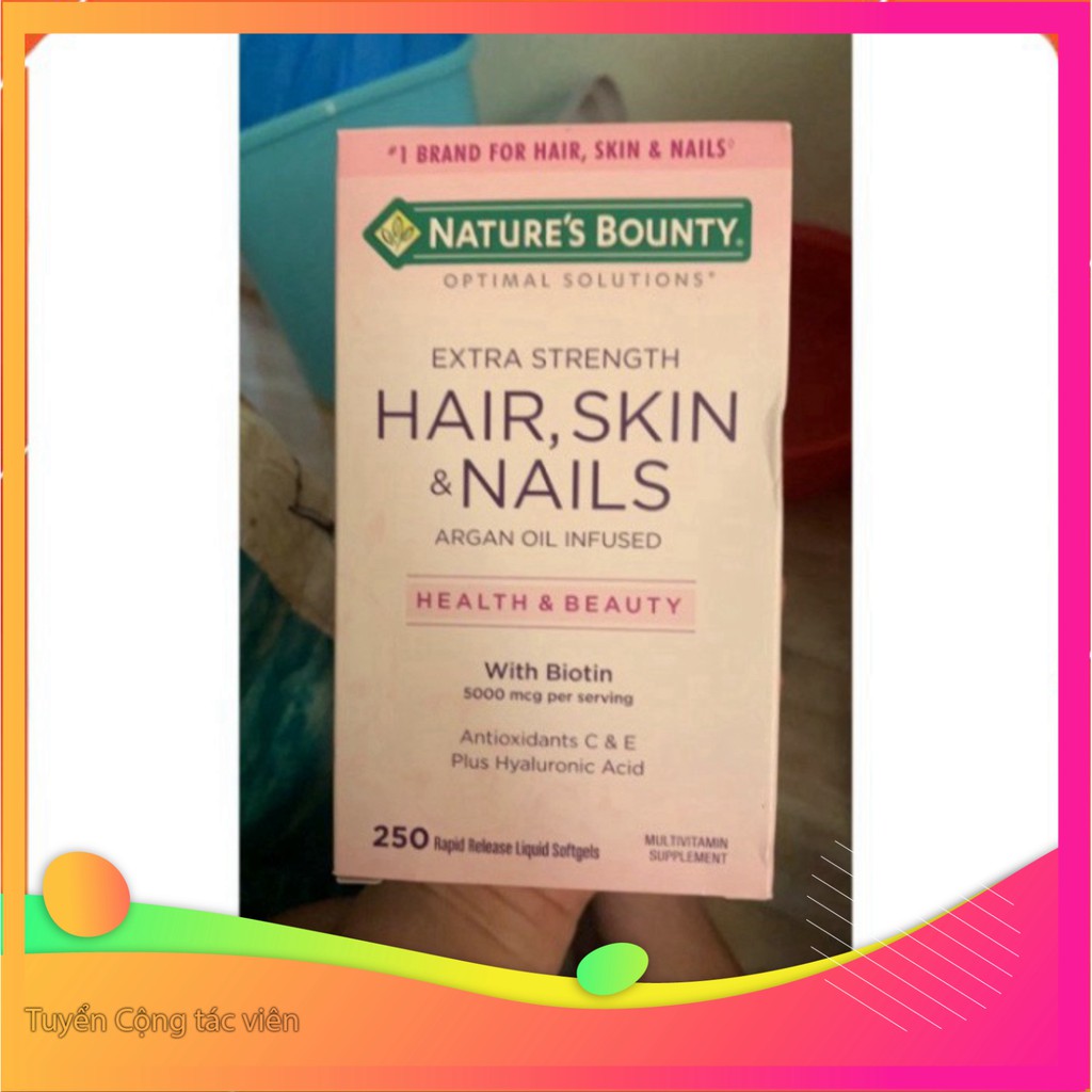 SALE LỚN 80% nature's Bounty Hair,skin&nails 250 viên SALE LỚN 80%
