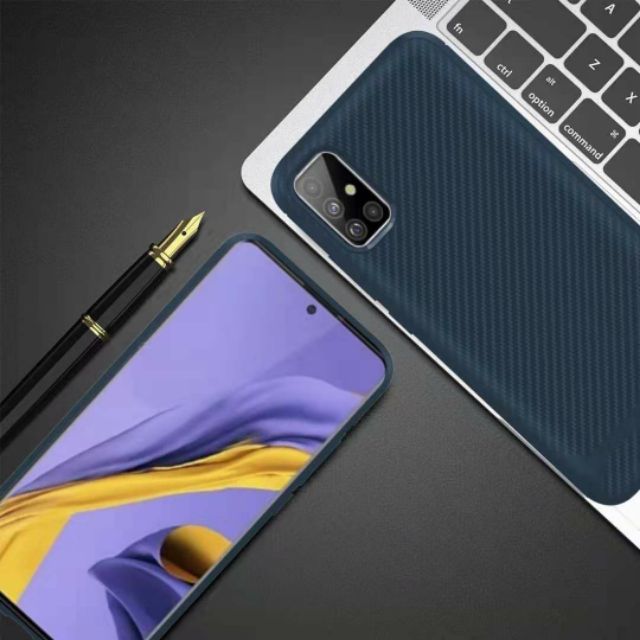 Ốp lưng Samsung Galaxy A51 FREESHIP Từ 50k chống sốc vân vằn chéo chống mồ hôi vân tay
