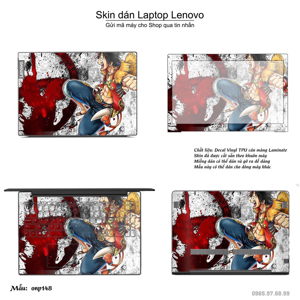 Skin dán Laptop Lenovo in hình One Piece _nhiều mẫu 18 (inbox mã máy cho Shop)