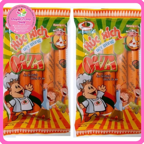 Xúc xích tiệt trùng gói 150g ăn liền tiện lợi mang đi du lịch và ăn tại nhà