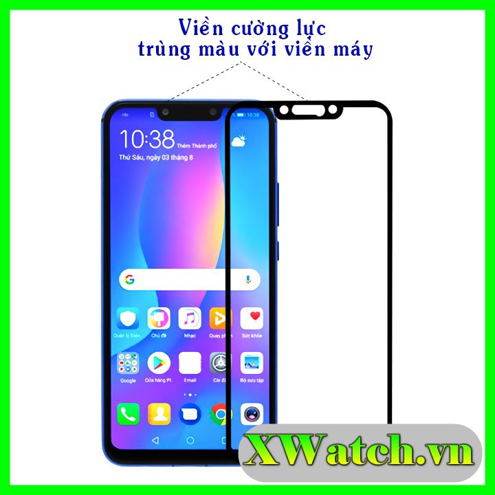 Cường lực Full màn Huawei Nova 3i / Nova 3e / Nova 3 full keo thế hệ mới