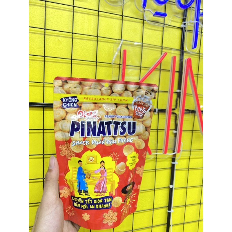 Snack nhân đậu phộng Pinattsu túi zip 95g