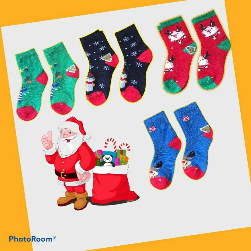Tất Noel cổ cao cho bé trai gái từ 1-12 tuổi loại đẹp