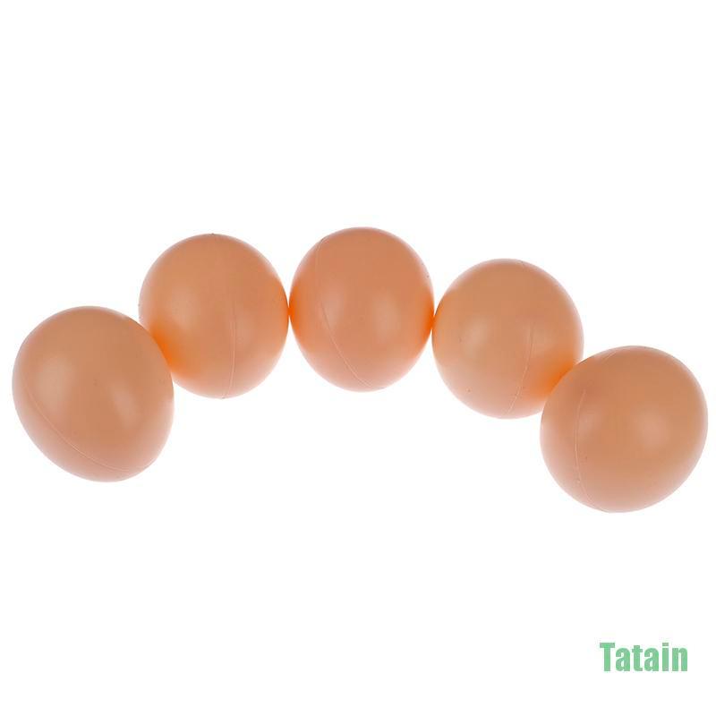 Set 5 trứng gà giả bằng nhựa dùng trang trí nhà cửa/tiệc tùng
