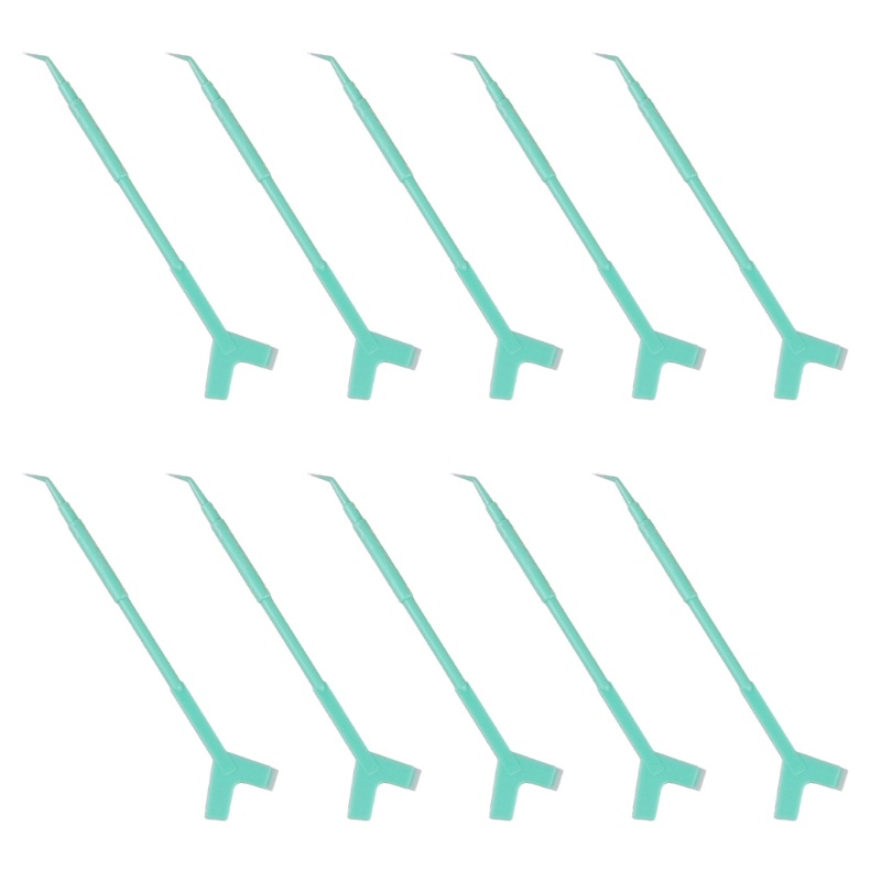 Set 10 Lược Chải Lông Mi Hình Chữ Y 2 Chiều Bằng Nhựa Tiện Dụng