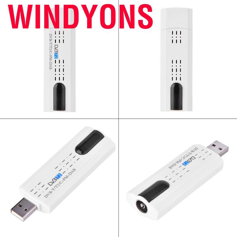 Bộ Thu Tín Hiệu Âm Thanh Kỹ Thuật Số Gióyons Usb 2.0 Dvb-T2 Dvb-T Dvb-C + Fm Dab Sdr Cho Máy Tính / Pc