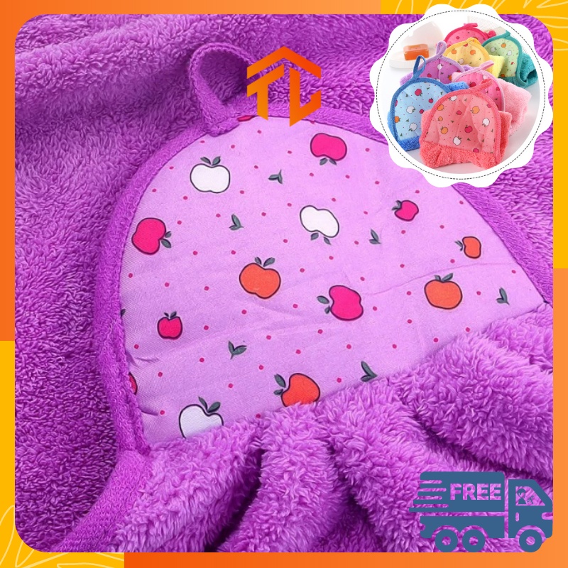 KHĂN LAU TAY NHÀ BẾP CÓ MÓC TREO-SIÊU THẤM NƯỚC