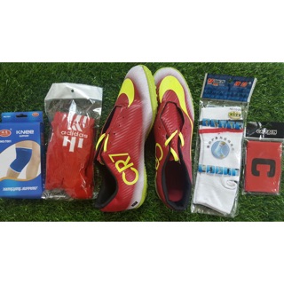 Combo Giày bóng đá CR7+ Tất bóng đá, Bó gối, Bó gót, Băng đội trưởng