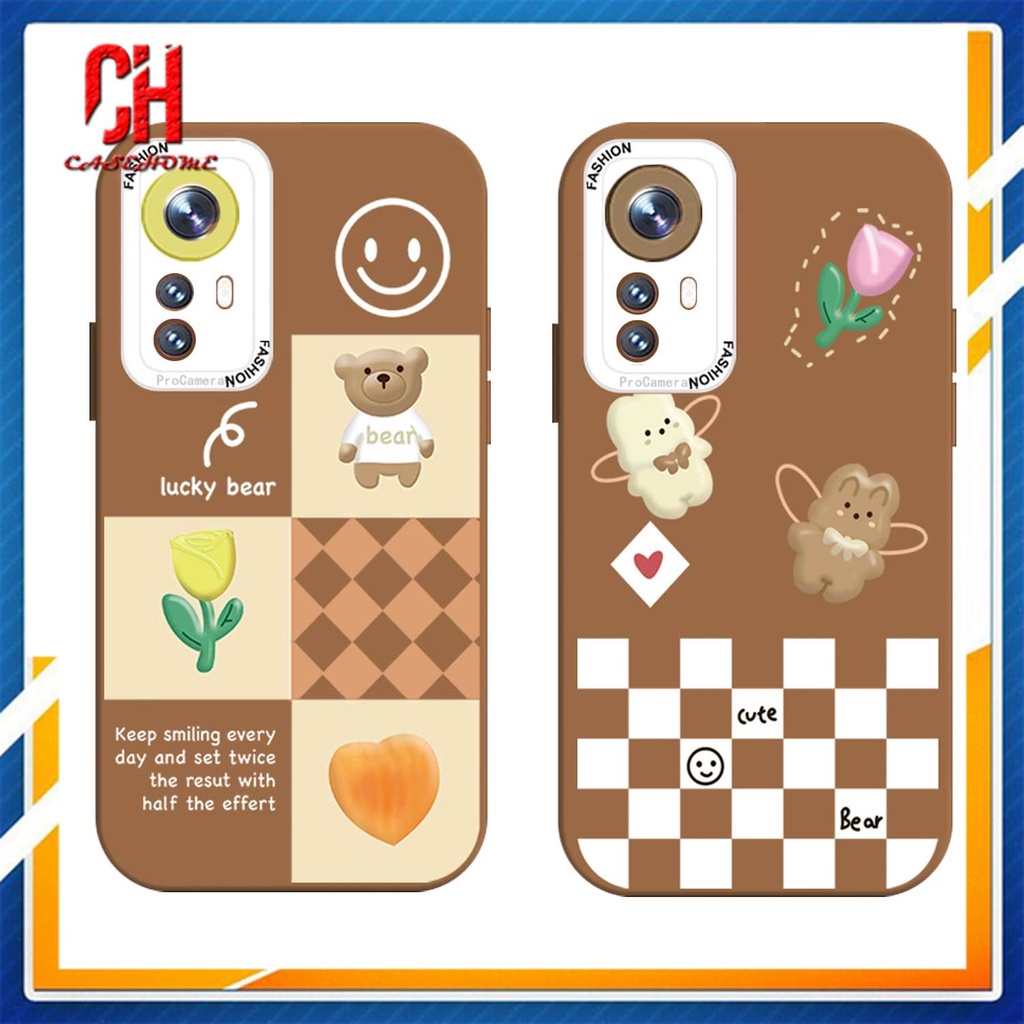 Ốp Điện Thoại Cho Xiaomi Redmi Note 8 10S 9 10 9 10 PRO MAX 11 9S POCO C3 C31 X3 NFC X3 PRO 9 9C NFC 9A 9i 9T 9AT 9 PRO Power 10X POCO M2 PRO 10 Prime Chocolate Lucky Bear Heart flower Smiley Face Phone Case