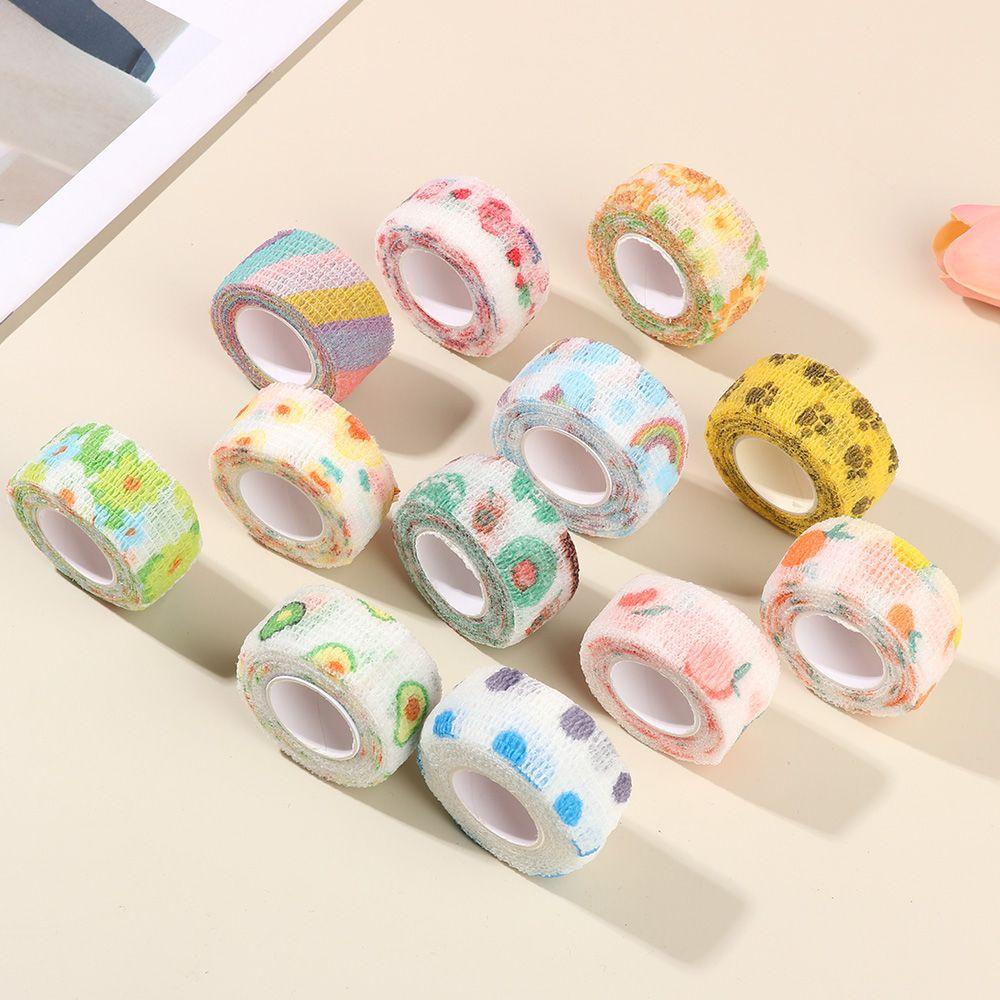 LEILY Cartoon Sports Wrap Tape First Aid Kit Sports Protector Elastic Bandage Elastic Pet Tape Self-adhesive Ankle Palm Colorful Medical Finger Joint Knee