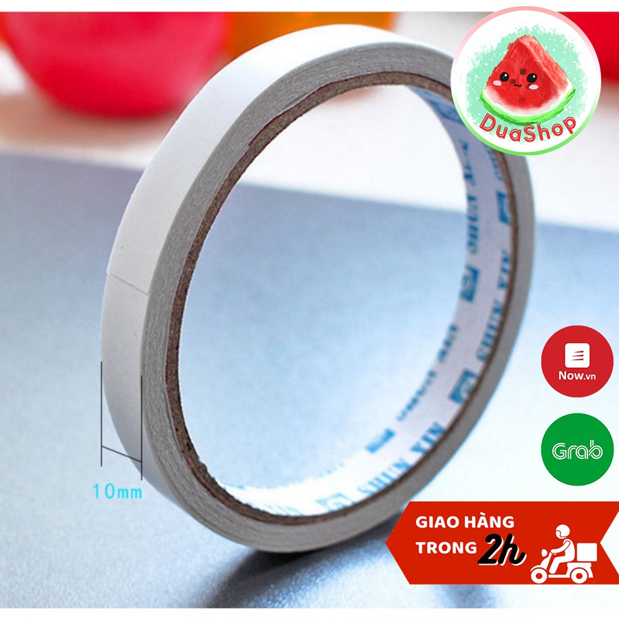 Băng dính 2 mặt đường kính 9cm (rộng 1cm)  🍉Duashop🍉