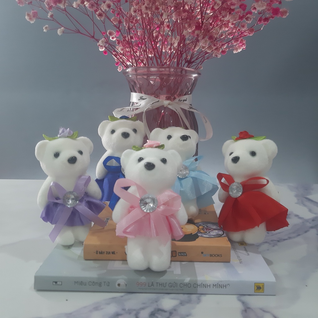 Gấu Bông Xốp Trang Trí Hộp Quà, Bó Hoa Dễ Thương - Sohan Food
