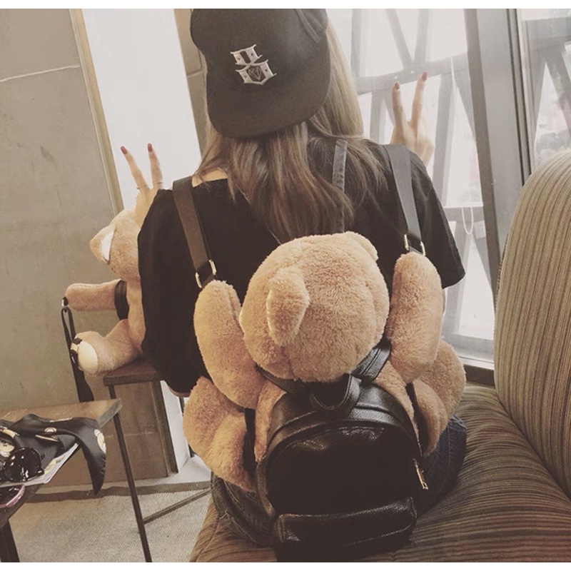 Balo gấu ôm cute, đeo đi học, đi chơi đều thích