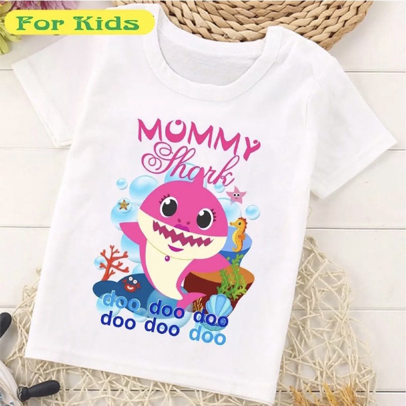 Áo phông babyshark cho bé trai bé gái chất liệu thun lạnh cao cấp ATKID Việt Nam