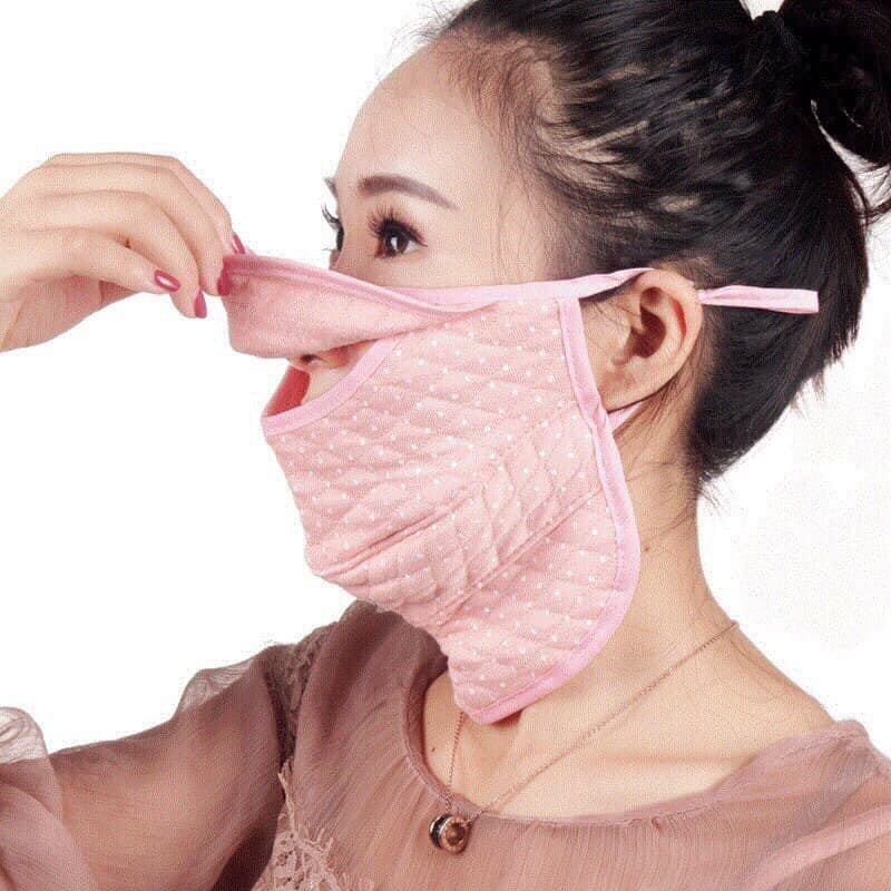 (Dày 3 lớp - cotton) Khẩu Trang Chống Nắng Nhật Bản UV Che Cổ | BigBuy360 - bigbuy360.vn
