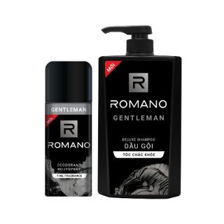 GENTLEMAN_ COMBO DẦU GỘI VÀ XỊT KHỬ MÙI ROMANO HƯƠNG MỚI CẢI TIẾN HƠN