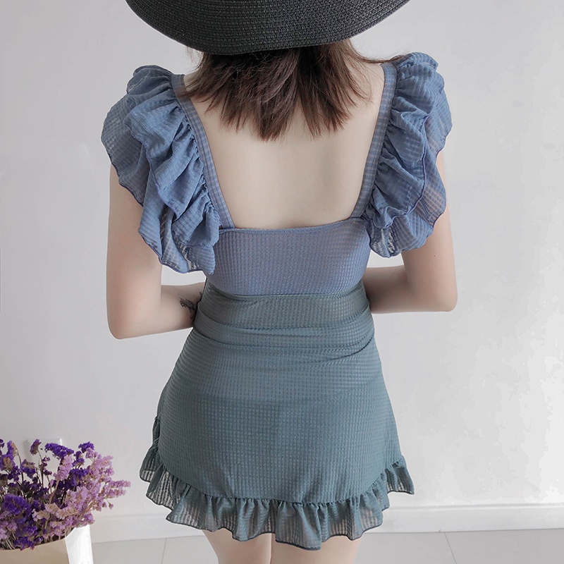 Bikini Đi Biển Đồ Bơi Nữ Dạng Váy Cao Cấp ulzzang Quảng Châu 2022 Đồ Bơi 2 Mảnh 0351 DK2T105