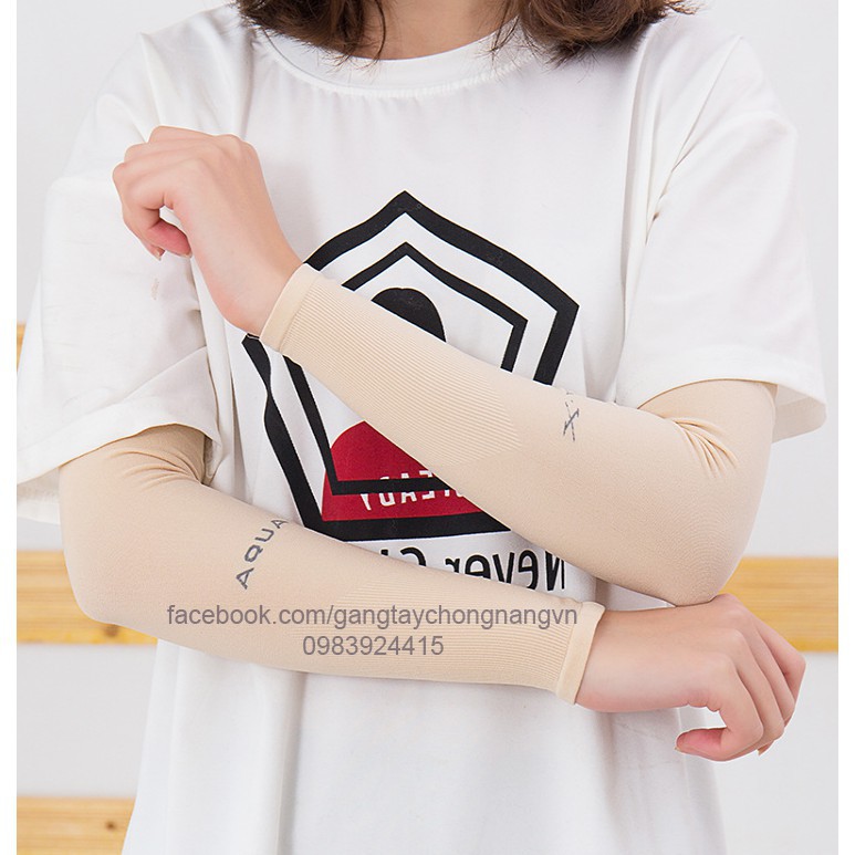 Găng tay chống nắng AquaX Hàn Quốc CHÍNH HÃNG - Chống tia UV, vải dày dặn, thoáng mát