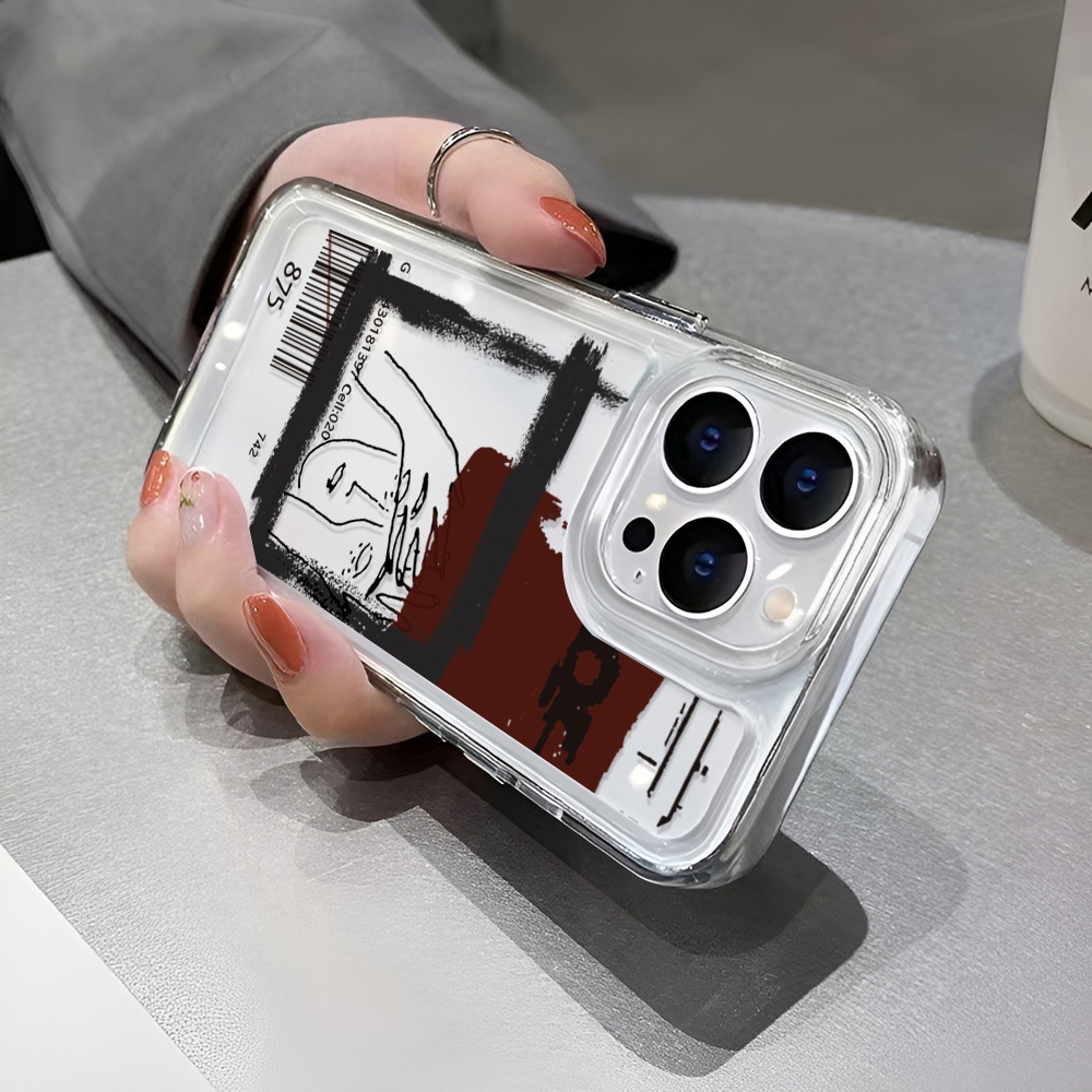 Ốp Điện Thoại Tpu Trong Suốt In Hình Vẽ graffiti Vũ Trụ Cho iphone 14ProMax 14Plus 13 11 12 7Plus X XR XS Max 8 7