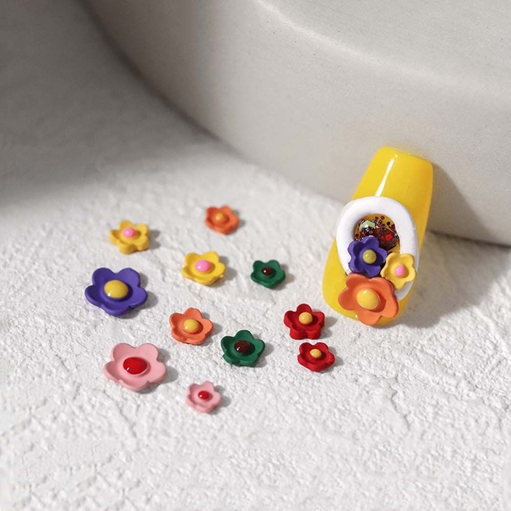 [Hàng mới về] Phụ kiện hình bông hoa 3D đa sắc màu ​trang trí móng nghệ thuật