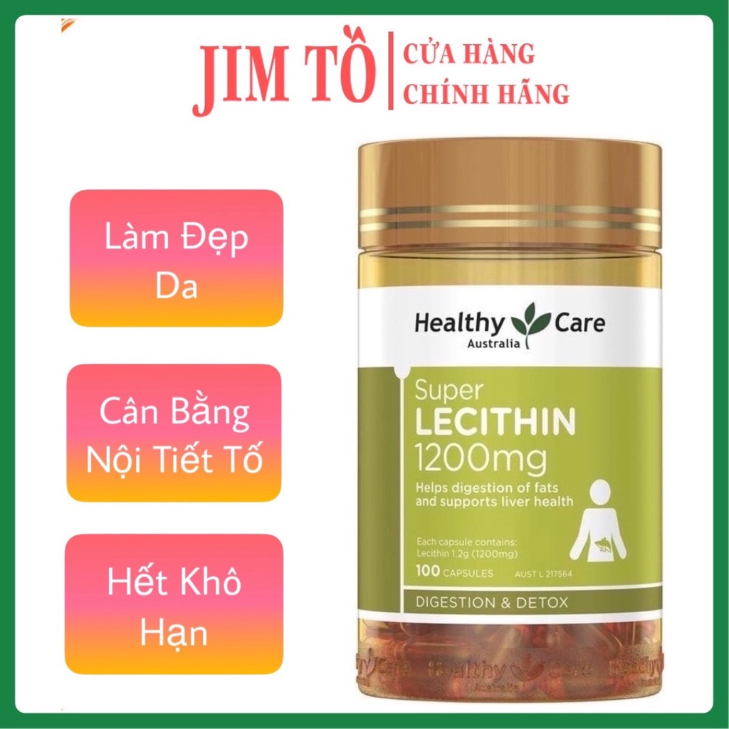 Mầm đậu nành Healthy Care Super Lecithin đẹp da, đào thải độc tố gan, cân bằng nội tiết tố